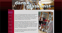 Desktop Screenshot of dansk-glaskunst.dk